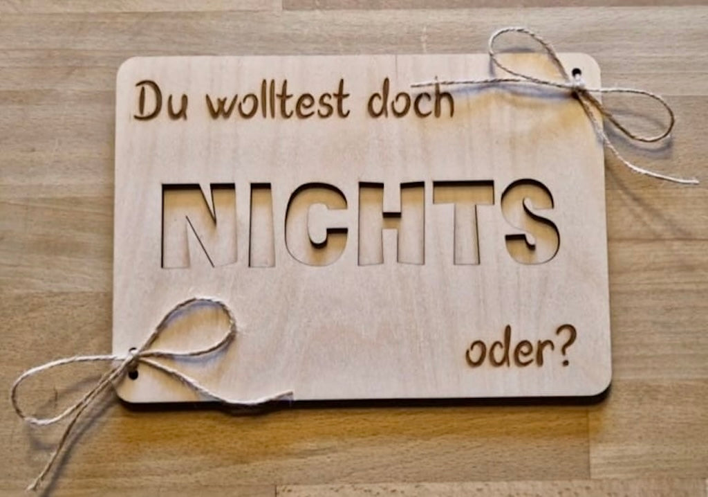 Geldgeschenk "Nichts"